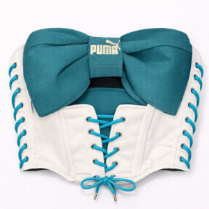 PUMA Remake Lace-Up Corset Bralette Top