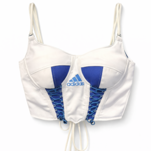 Adidas Remake Lace-Up Corset Bralette Top