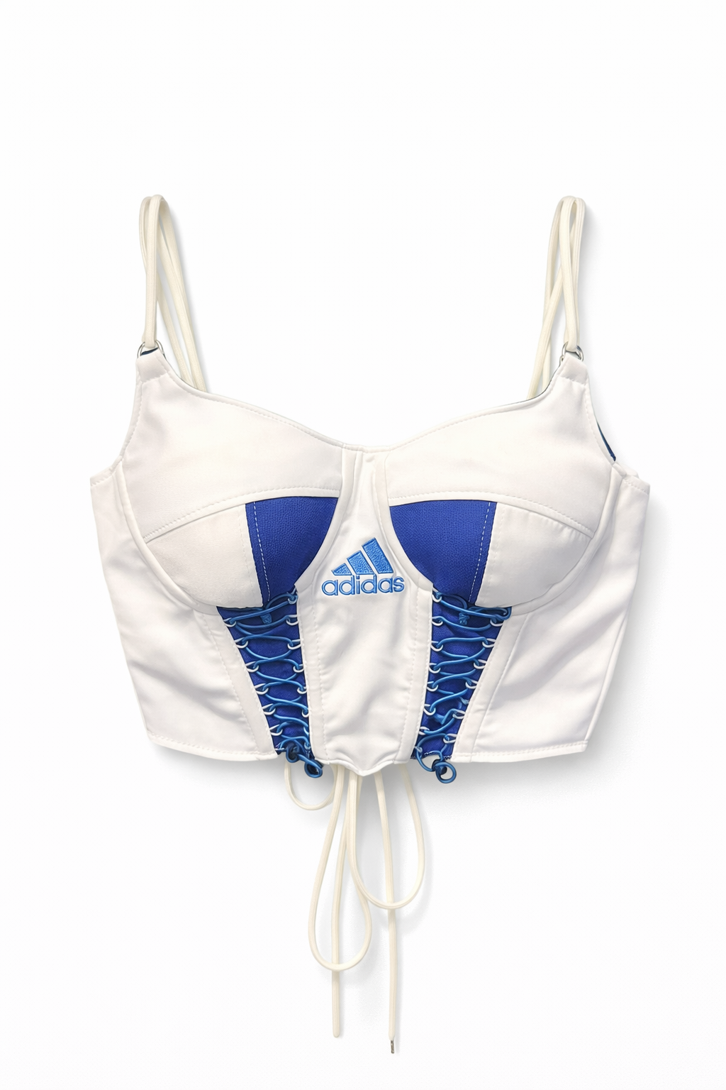 Adidas Remake Lace-Up Corset Bralette Top