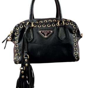 Prada Nylon Grommet Mini Tote Bag