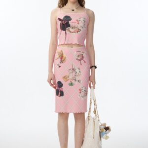 Birthday Bunny Pink Cami Top