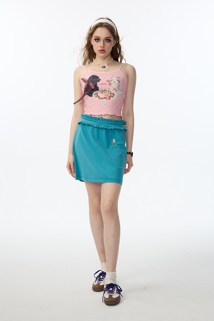 Birthday Bunny Pink Cami Top - Image 3