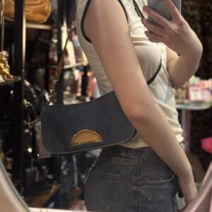 Christian Dior Denim Shoulder Bag