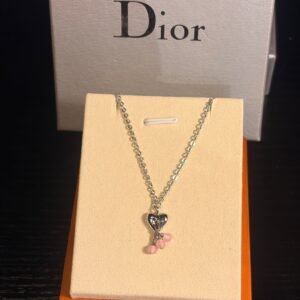 Christian Dior Heart Pink Necklace