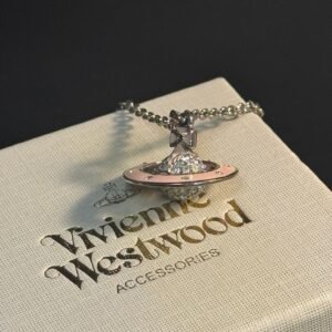 Vivienne Westwood Pink Small Orb Necklace