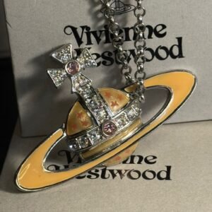 Vivienne Westwood Yellow Ord Pendant Necklace